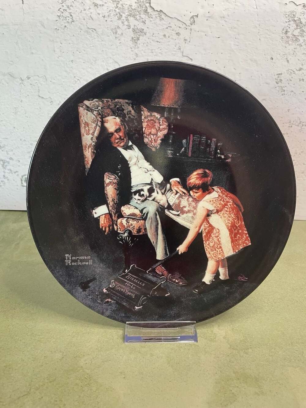 Knowles Norman Rockwell The Dreamer Collectible Plate 1997